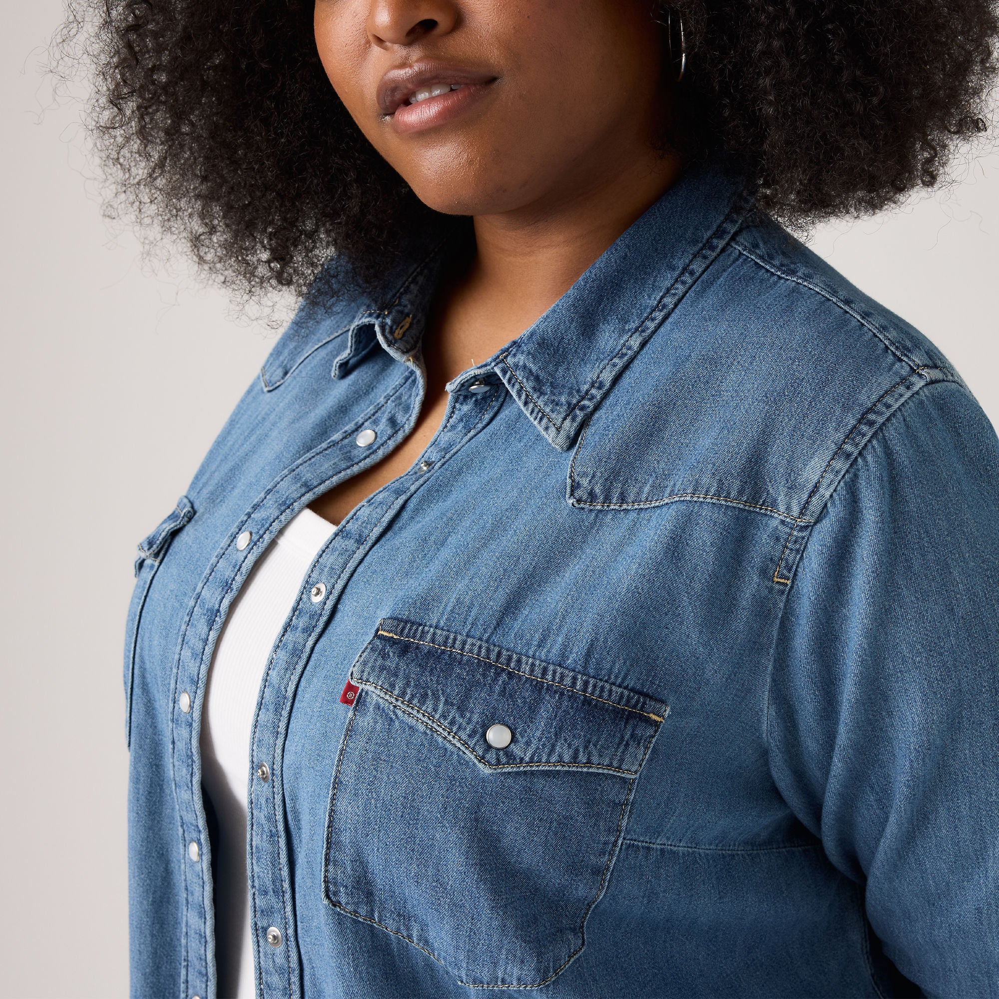 Levi's® Women's Essential Western Shirt (Plus Size) - Image 4