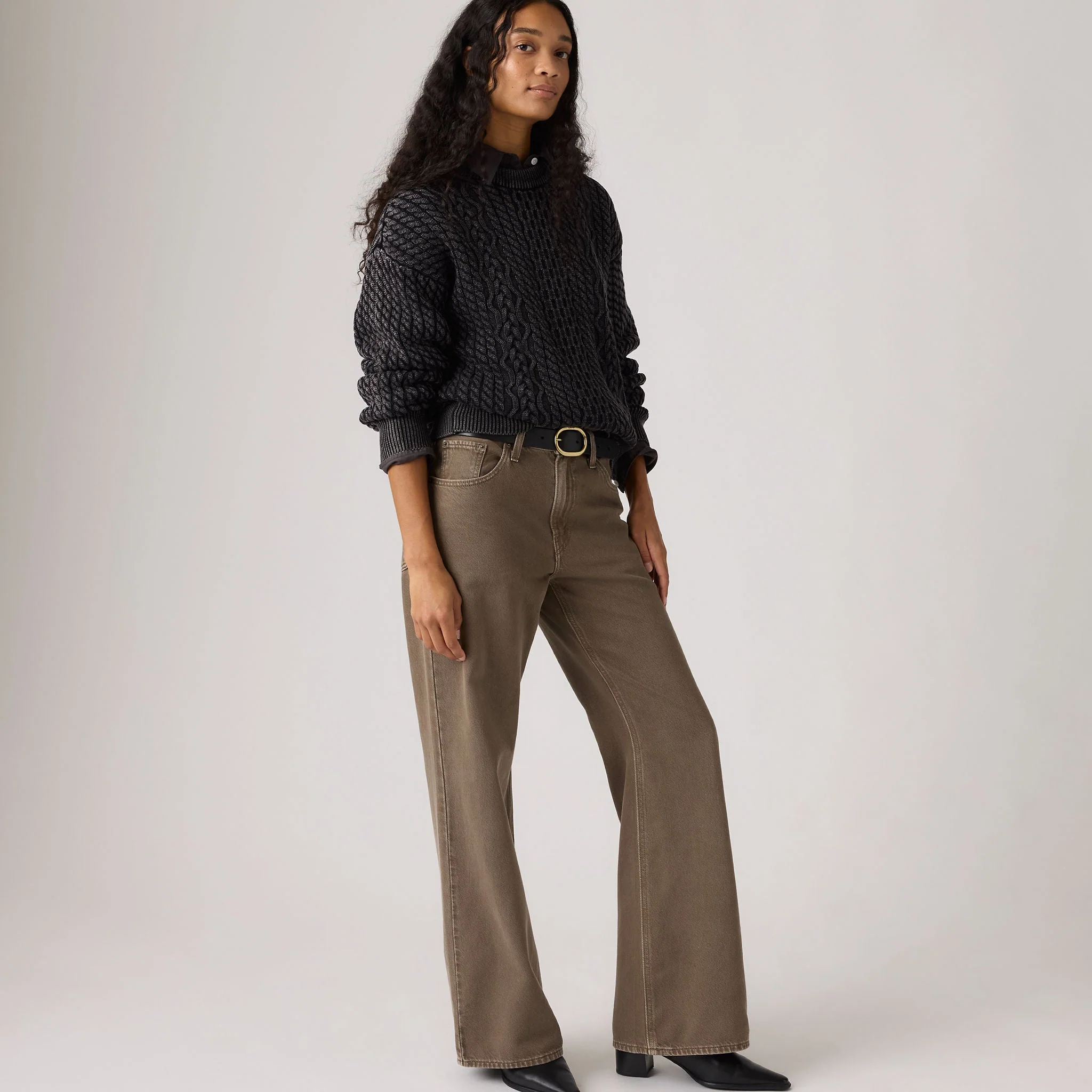 Levi's® Women's Leilah Cable Crewneck Sweater - Image 4